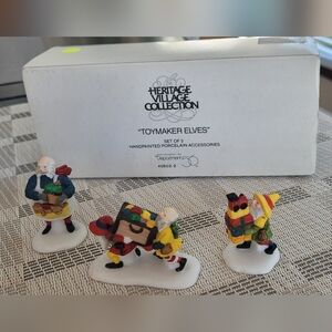 Department 56 Heritage Village Collection Toymaker Elves Figurines